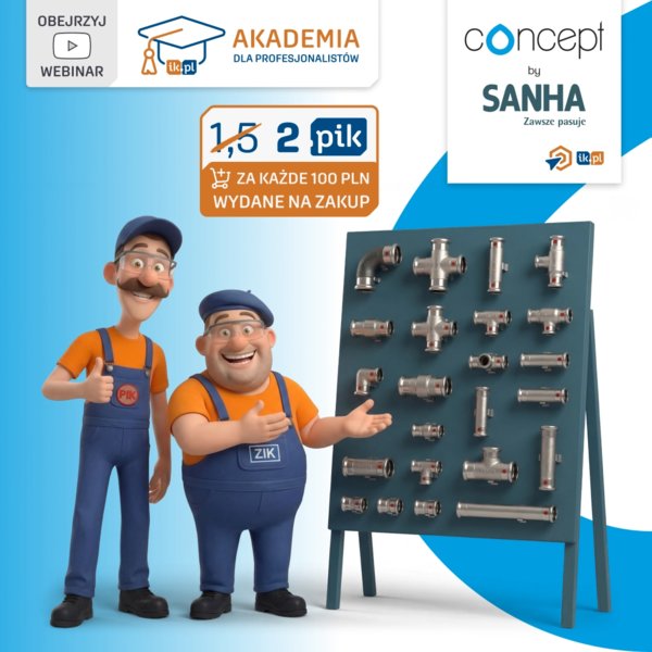 CONCEPT BY SANHA - Niezawodny system połączeń zaciskowych ze stali węglowej