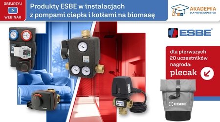 Produkty ESBE w instalacjach z pompami ciepła i kotłami na biomasę