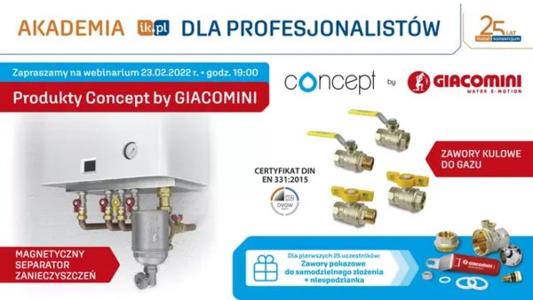 Akademia IK dla Profesjonalistów - Produkty Concept by Giacomini