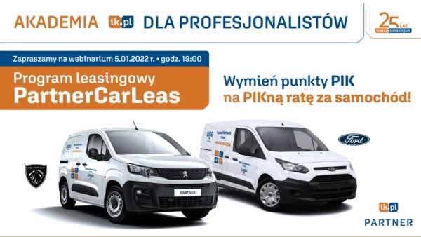 Akademia IK dla Profesjonalistów – Program leasingowy PartnerCarLeas (SZKOLENIE)