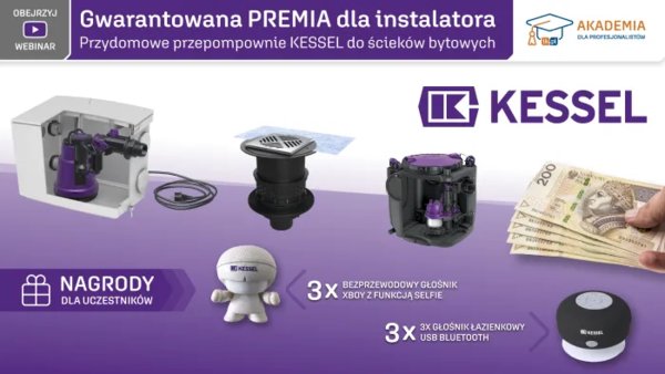 Gwarantowana PREMIA dla instalatora. Przydomowe przepompownie KESSEL do ścieków bytowych