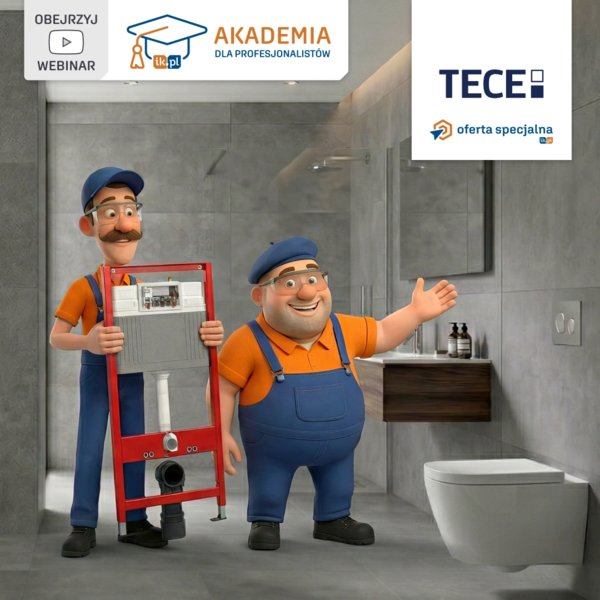  TECEbase Plus – stelaż z Oferty Specjalnej Instal-Konsorcjum oraz pozostałe rozwiązania sanitarne TECE