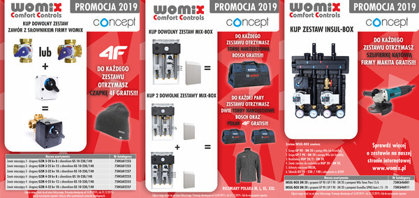 Sezon w pełni – promocje w bieżącym kwartale. Produkty concept by Womix na Giełdzie Towarowej Grupy Instal-Konsorcjum