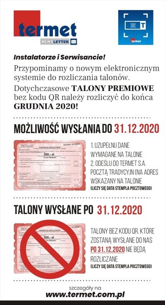 Termet - promocja akcji talonowej - przypomnienie