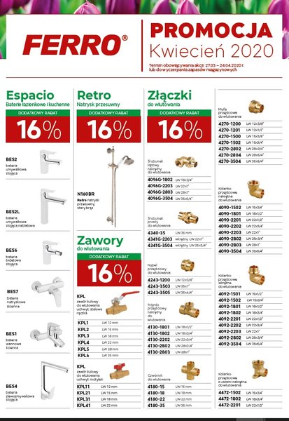 Ferro - promocja kwietniowa 2020