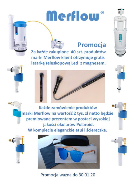 Promocja na zawory napełniające i spustowe Merflow