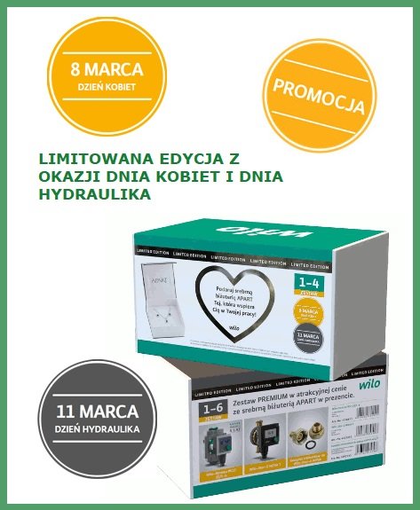 Wilo „Limitowana edycja na Dzień Kobiet i Dzień Hydraulika”