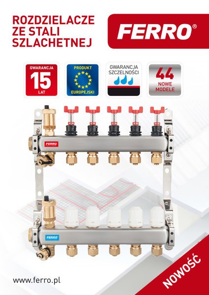 Ferro - rozdzielacze ze stali szlachetnej