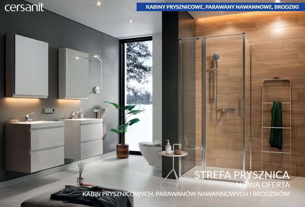 Cersanit - poszerzenie oferty kabin i brodzików