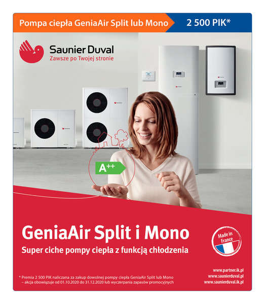 GeniaAir Split i Mono - Super ciche pompy ciepła z funkcją chłodzenia