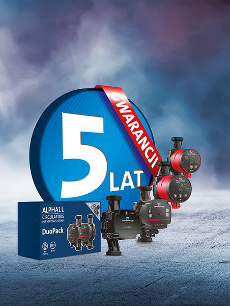 Grundfos: 5 lat gwarancji na pompy ALPHA – doskonała jakość i bezpieczeństwo na wiele lat