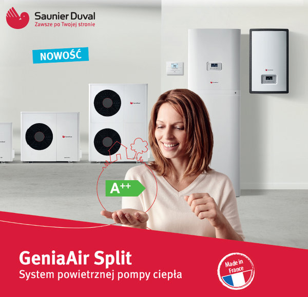 Saunier Duval - Nowe pompy ciepła GeniaAir Split Niezawodność, trwałość, oszczędność