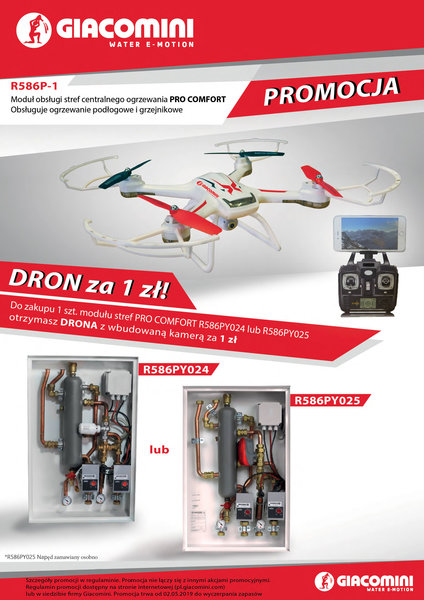 Promocja Giacomini – dron za 1 zł!
