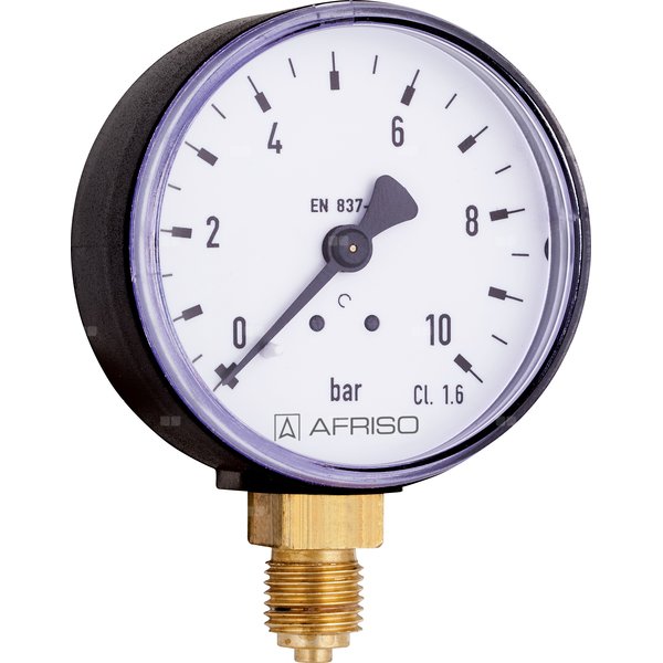 Manometr z rurką Bourdona AFRISO RF standardowy 0/400 bar G1/4B aksjalne fi 100 mm, kl. 1.6%