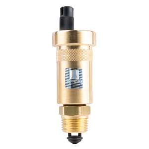 Odpowietrznik automatyczny pionowy PrimoVent G3/8'' z Aquastop i zaworem stopowym R1/2''