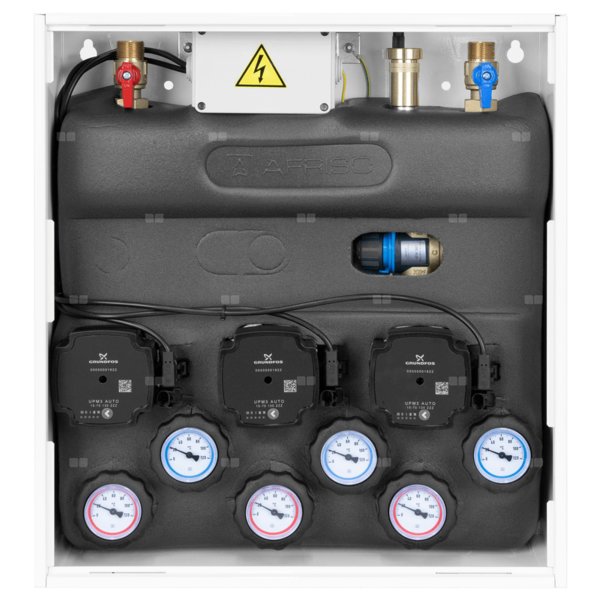 Grupa pompowa AFRISO PrimoBox AZB 301 GZ x GW 3/4'' x 3/4'', z zaworem termostatycznym, z izolacją