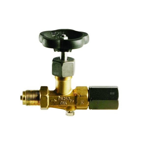 Zawór manometryczny 3-drogowy AFRISO 5W, GZ x mufa GW, 1/2'' x 1/2'', kl. PN250