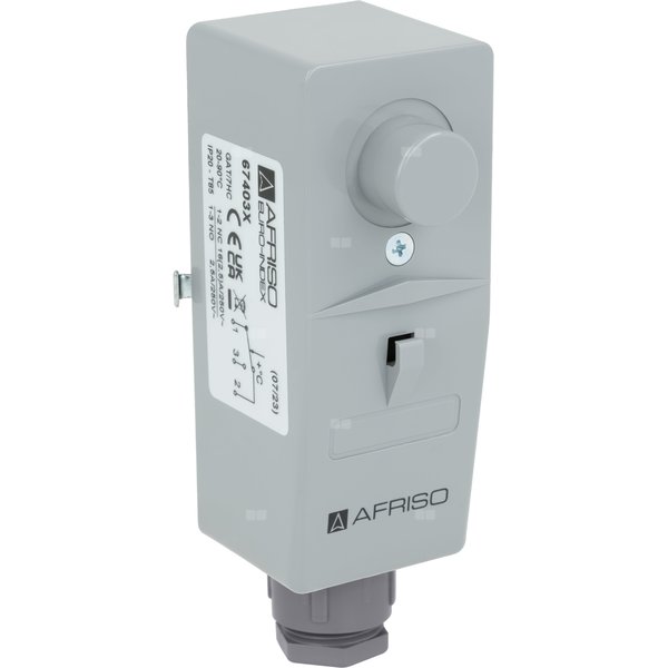 Czujnik temperatury HVAC AFRISO BRC (nastawa wewnętrzna) poł. potrójne, zakres pom. 20-90'C