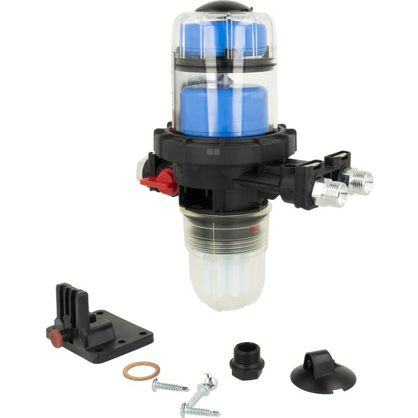 Filtr olejowy AFRISO FloCo-Top-1C Si zintegrowany z odpowietrznikiem fi 3/8'' x 3/8'' GW x GZ, z wkładem plastikowym, maks. przepływ 100 l/h