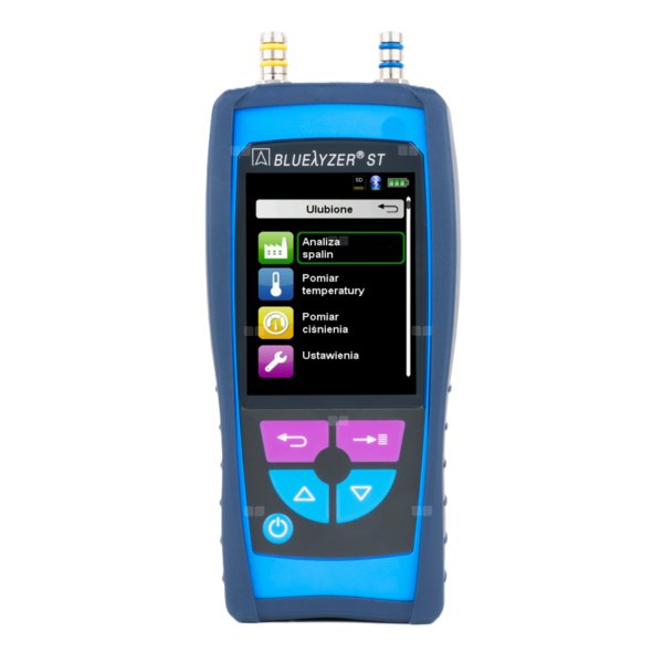Sensor O2, CO, pomiar ciągu kominowego AFRISO Bluelyzer ST standard, bez drukarki, z walizką