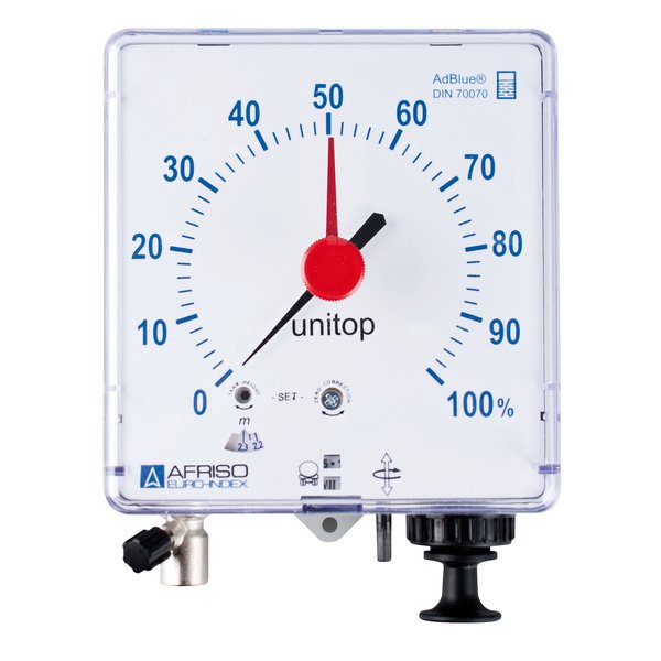 Pneumatyczny przyrząd Unitop AdBlue, do pomiaru poziomu cieczy, 700÷2300 mm, zestaw bez sondy Pneumofix