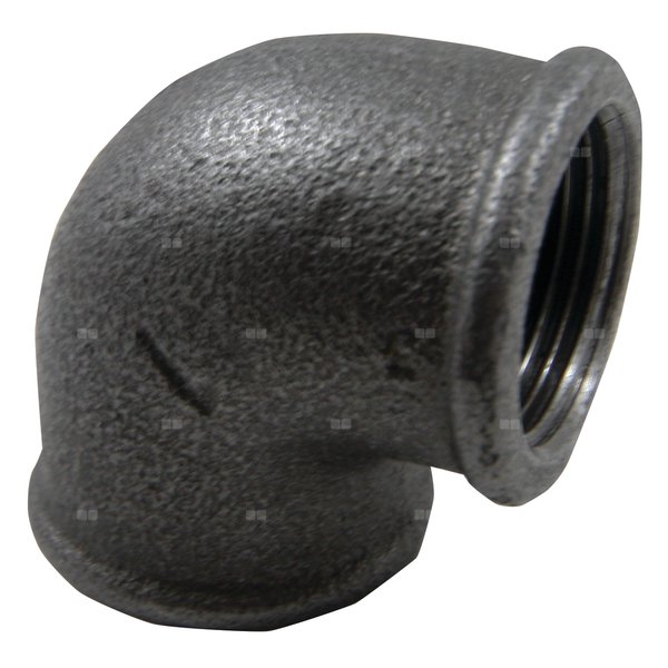 Kolanko 90' nakrętne A1 czarne 2 1/2''