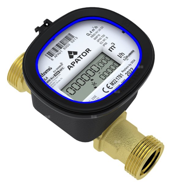 Wodomierz ultradźwiękowy Ultrimis do wody zimnej T50 z pokrywką, UL 4, L=130, IP68, R250, DN 20, G 1''