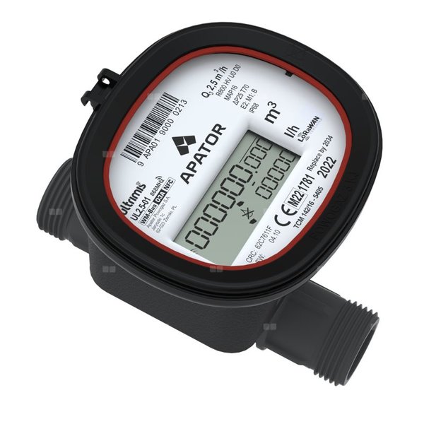 Wodomierz ultradźwiękowy Ultrimis do wody ciepłej T70 z pokrywką, UL 4-01, L=130, IP68, R250, DN 20, G 1''