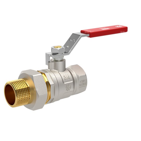 SENA VA30 zawór kulowyPROSTY PÓŁŚRUB 1/2GW-3/4GZ dźwignia INOX