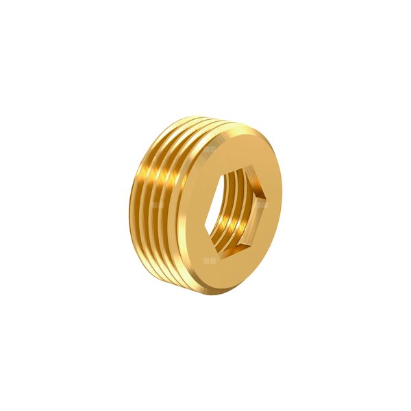 Mufa redukcyjna skręcana (sześciokąt wewnętrzny) GZ/GW ½x⅜ mosiądz