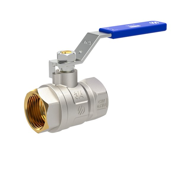 SENA VA30 zawór kulowy Ni-Free, 1 1/2''GW x 1 1/2''GW, niebieska dźwignia INOX