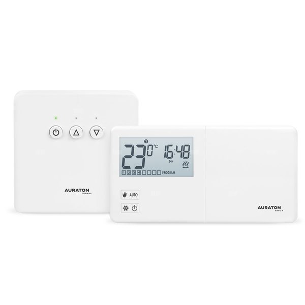 AURATON Pavo SET - Tygodniowy, bezprzewodowy regulator temperatury ze sterownikiem urządzenia grzewczego (zestaw)