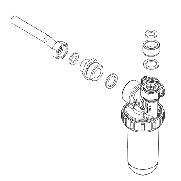 Kompaktowy dozownik polifosfatów (do kotłów QUADRA X 25C i QUADRA X 25R)