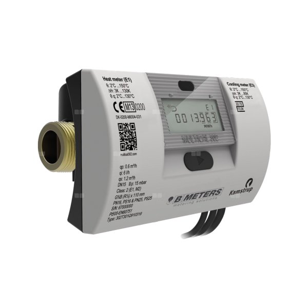 Ciepłomierz ultradźwiękowy kompaktowy z wew. modułem M-Bus, typu HYDROSONIS-ULC M303 DN15, Qp=1,5 m3/h, Tmax: 105'C, L=110 mm, 16 lat bateria