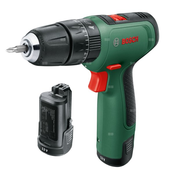 Bosch wkrętarka akumulatorowa z udarem EasyImpact 1200 12V 2x1,5Ah + akcesoria