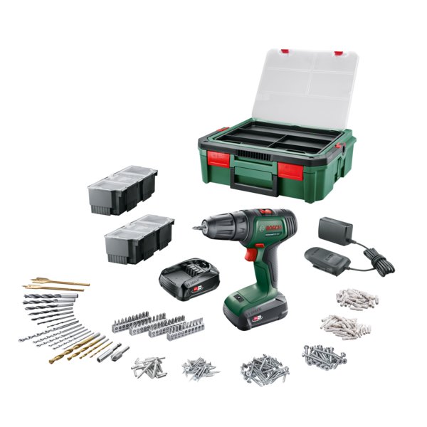 Bosch wiertarko-wkrętarka akumulatorowa UniversalDrill 18V 2x1,5Ah + SystemBox
