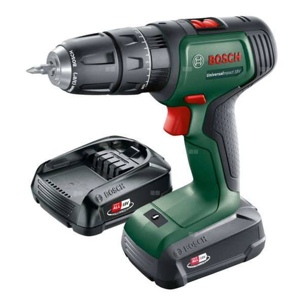 Bosch wiertarko-wkrętarka akumulatorowa z udarem UniversalImpact 18V 2x1,5Ah