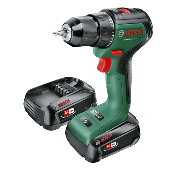 Bosch wiertarko-wkrętarka akumulatorowa z udarem  UniversalImpact 18V-60 (2x 2,0Ah)