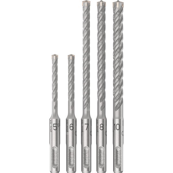 Zestaw wierteł PRO SDS plus-5X Hammer Drill Bit Set, 5.5/6/7/8/10 mm, 5 pcs