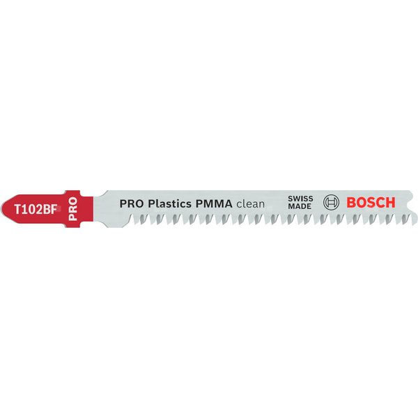 Brzeszczot do wyrzynarki PRO Plastics PMMA clean T102BF 92 mm, 2 szt.