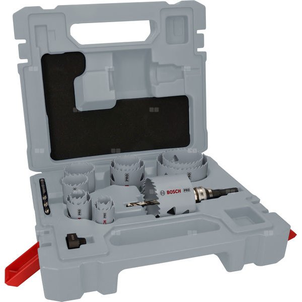 Zestaw pił otwornic PRO Multi Material z uchwytem Q-Lock, 15 szt.