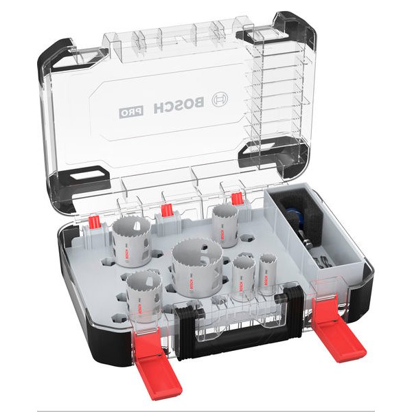 Zestaw pił otwornic PRO Multi Material PC Plus, 9 szt.