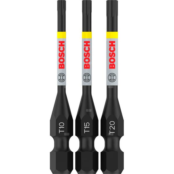 Bit PRO Torx Impact, T10, T15, T20, 55 mm, 3 szt.