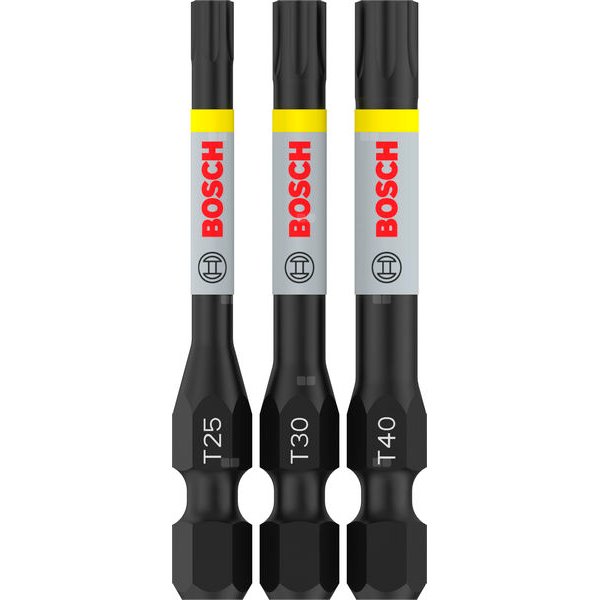 Bit PRO Torx Impact, T25, T30, T40, 55 mm, 3 szt.