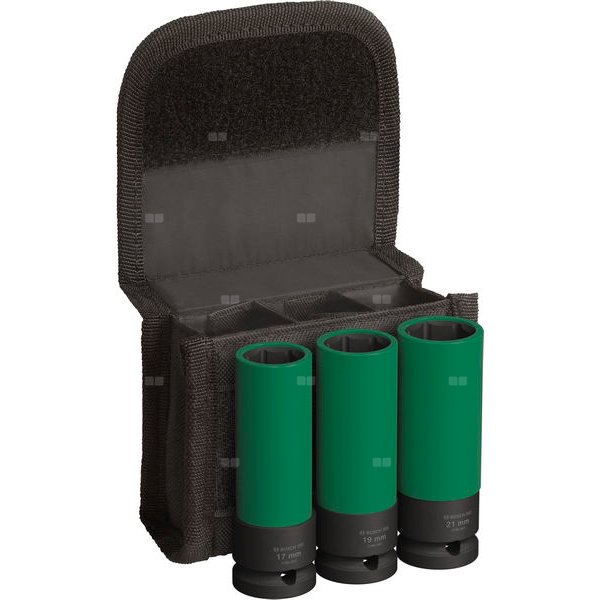 Zestaw nasadek PRO Impact Socket Set z pokrywami PET, 1/2", bardzo głębokie, 3 szt.