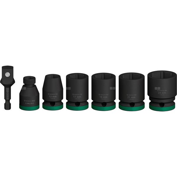 Zestaw nasadek PRO Impact Socket Set z adapterem, 1/2", standardowe, 7 szt.