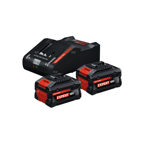 Zestaw startowy (2 akumulatory EXBA18V-80 + ładowarka EXAL18V-160)