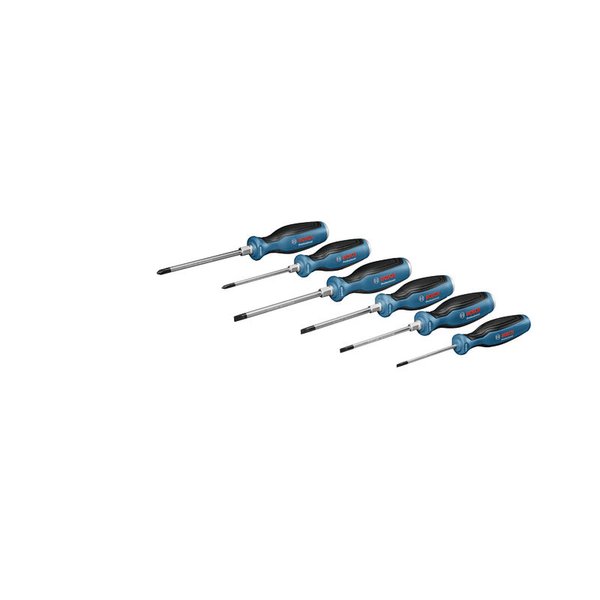 Zestaw śrubokrętów PH i SL (6szt) Zestaw śrubokrętów (PH1 x 100mm, PH 2 x 125 mm, SL6.5 x 125mm, SL5.5 x 100mm, SL4.5 x 100mm, SL3.5 x 100mm)