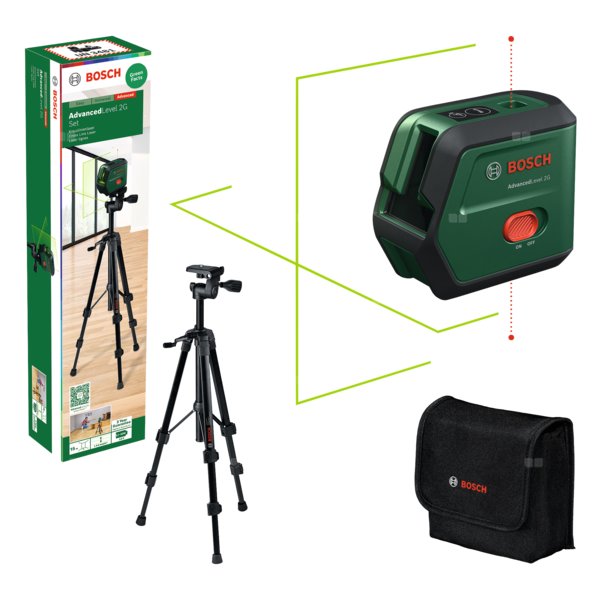 Laser krzyżowy AdvancedLevel 2G UNI (Karton) + statyw