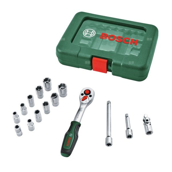 GRZECHOTKA 1/4'' RATCHET SET 15P